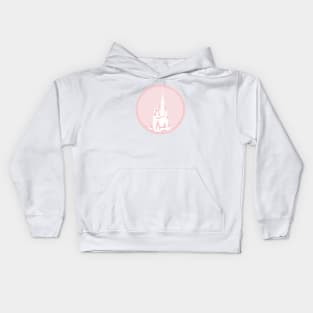 Millennial Pink Magic Castle Kids Hoodie